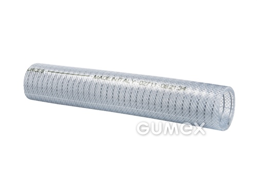 PLUTONE PR BIO, 12/20mm, 19bar/-1bar, PVC, Stahlspirale, -10°C/+60°C, transparent, 
